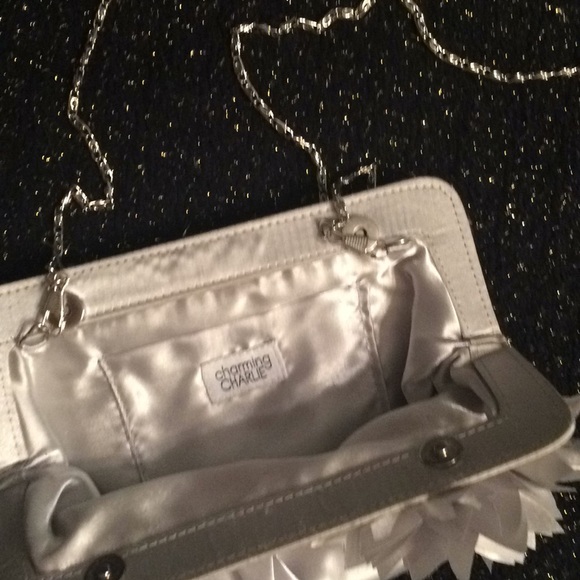 Charming Charlie silver special occasion bag. - Picture 2 of 6